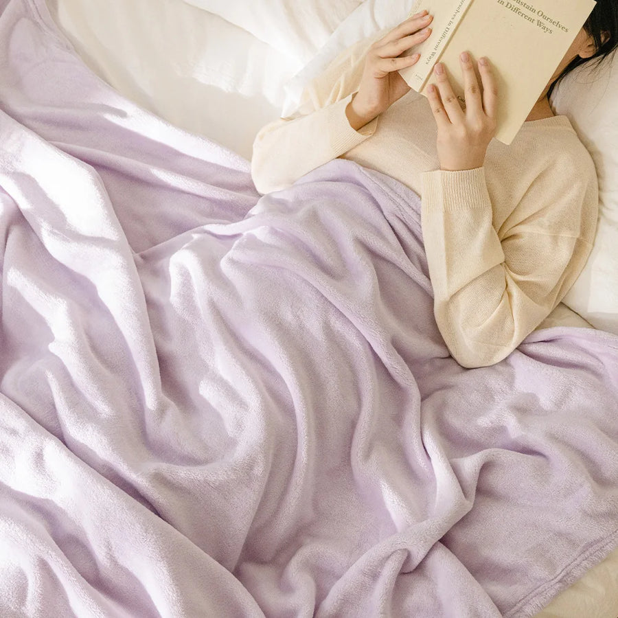 Snugwell Plush Fleece Throw - 100 x 150cm / Violet/紫罗兰