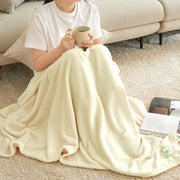 Tide Fleece Throw - 100 x 150cm / Light Yellow