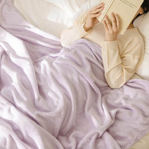 Tide Plush Fleece Throw - 100 x 150cm / 紫罗兰