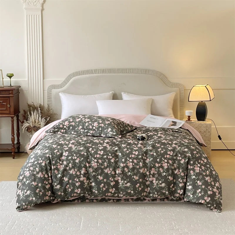 Twill 500TC Cotton Duvet Cover Set - UK Double / Bexley