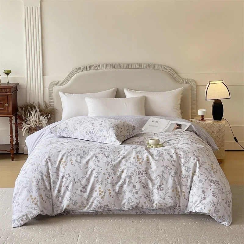 Twill 500TC Cotton Duvet Cover Set - UK Double / Windsor