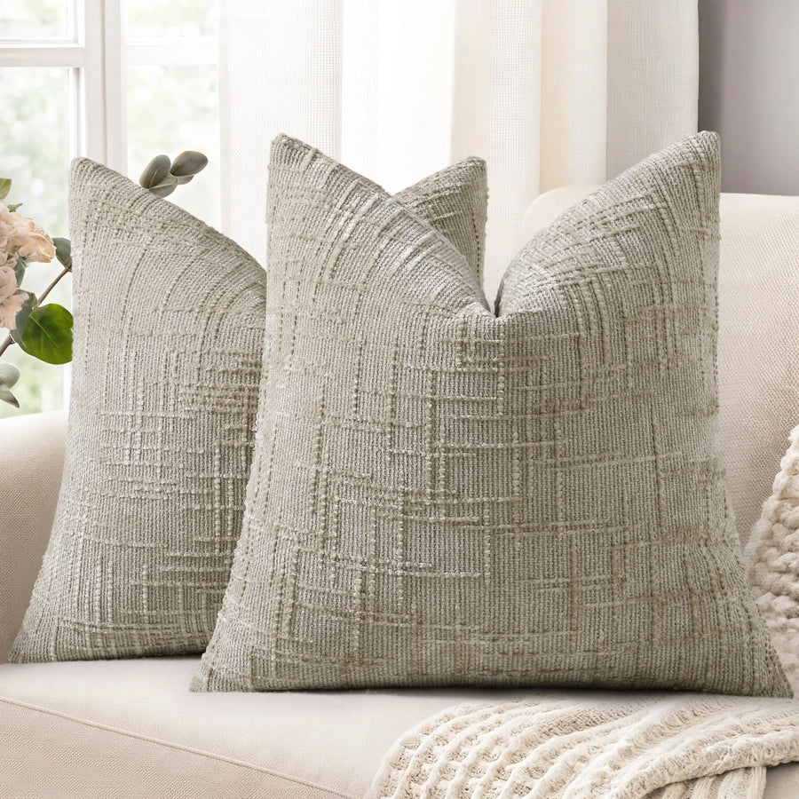 Varenna Chenille Jacquard Cushion Cover - 30 x 50cm Cover Only / Harbour Somerset