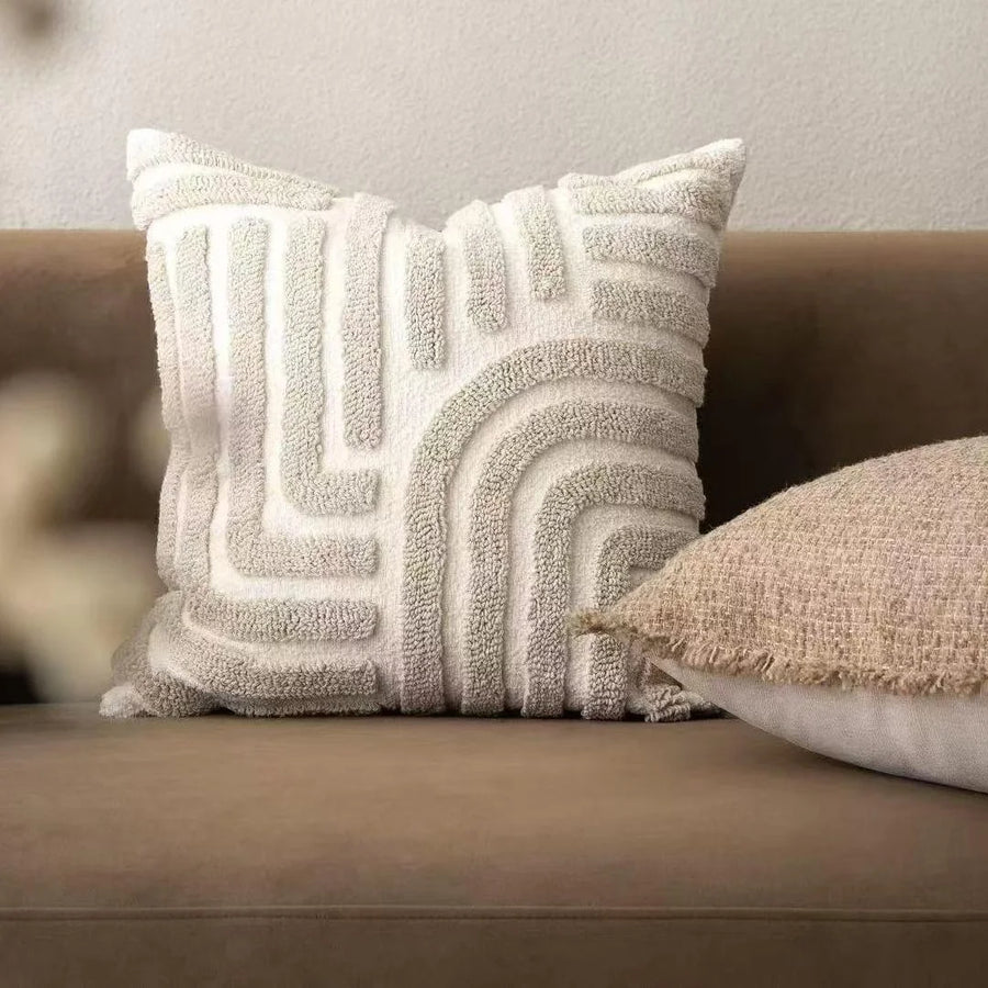 Verona Chenille Jacquard Cushion Cover - 45 x 45cm Cover Only / Astoria Westbourne