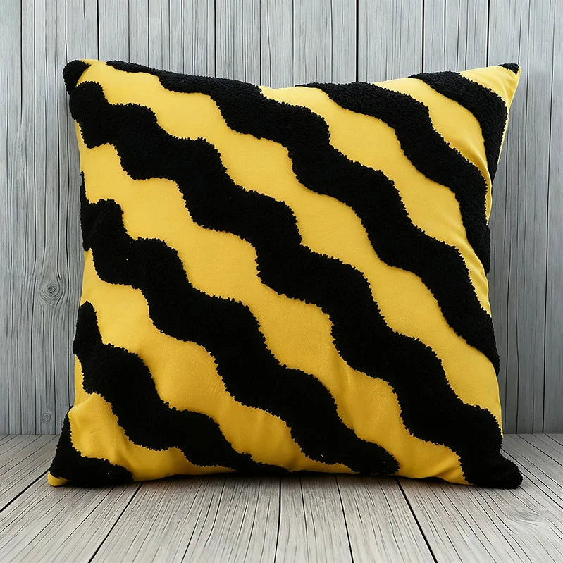 Verona Soft-Touch Cushion Cover - 45 x 45cm Cover Only / Navy