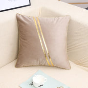 Vesper Velvet Cushion Cover - 45 x 45cm Cover Only / Light Brown