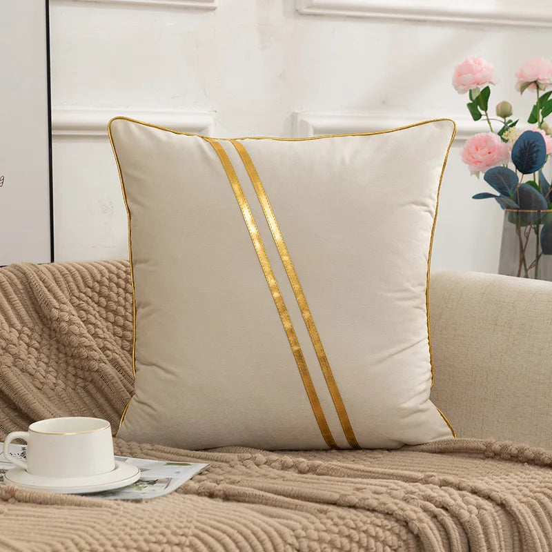 Vesper Velvet Cushion Cover - 45 x 45cm Cover Only / White