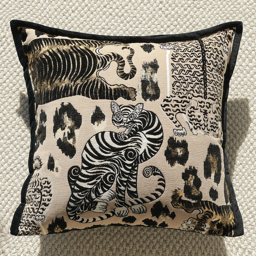 Vicenza Chenille Jacquard Cushion Cover - 45 x 45cm Cover Only / Florin Belle