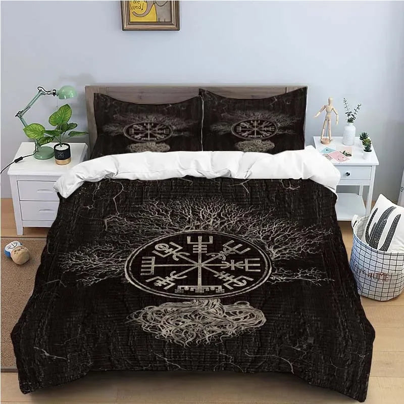 Viking Motif Duvet Cover Set - UK Single / Radley Somerset