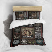 Viking Motif Duvet Cover Set - UK Single / Ravenna Luxe