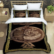 Viking Motif Duvet Cover Set - UK Single / Rivage Westbourne