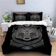 Viking Motif Duvet Cover Set - UK Single / Verlain Orsay