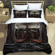 Viking Motif Duvet Cover Set - UK Single / Wisteria Eden