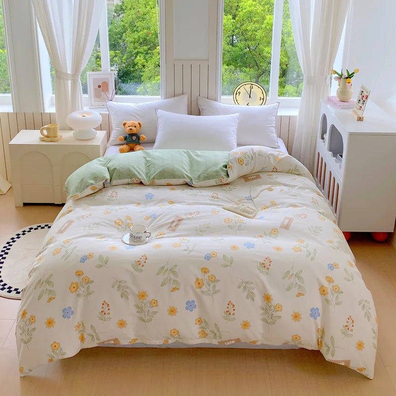 Willow 300TC Cotton Botanical Duvet Cover Set - UK King / Astoria