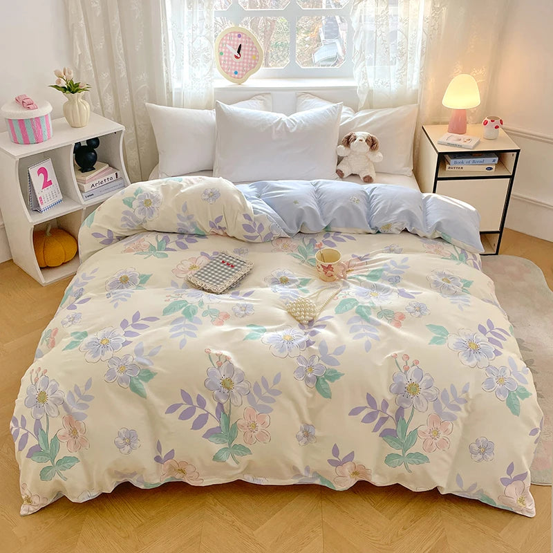 Willow 300TC Cotton Botanical Duvet Cover Set - UK King / Briar