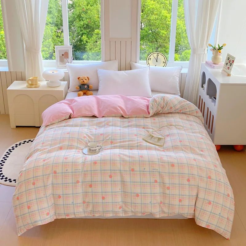 Willow 300TC Cotton Botanical Duvet Cover Set - UK King / Eloise
