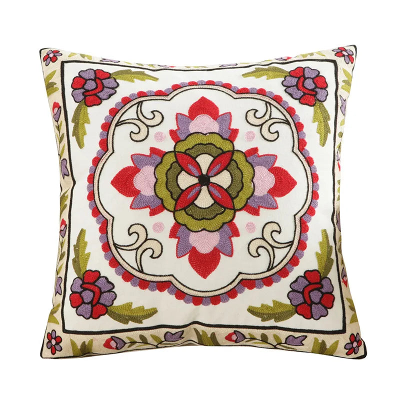 Willow Soft-Touch Botanical Cushion Cover - 45 x 45cm Cover Only / Harlow Rive