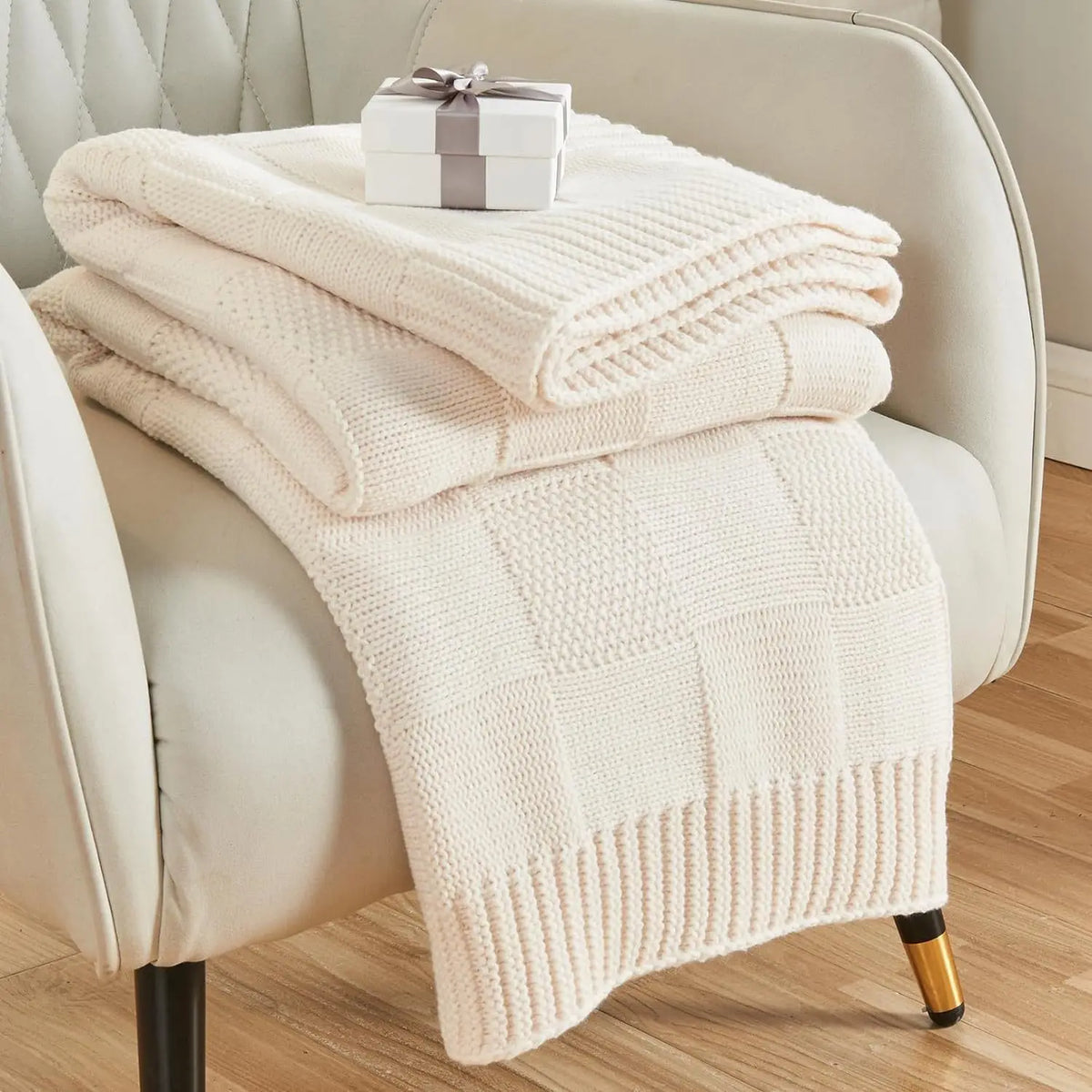 Windsor Cotton Check Throw - 130 x 160cm / Bellora Aster