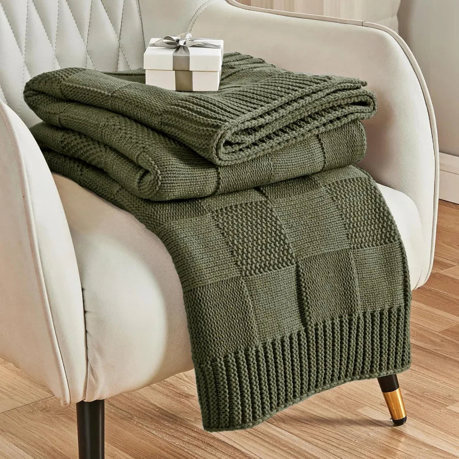 Windsor Cotton Check Throw - 130 x 160cm / Laurel Somerset