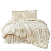 Winterley Ruffle Duvet Cover Set - UK Single / Beige